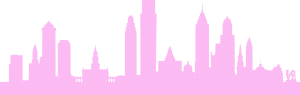pink city skyline