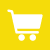 white shopping cart icon on yellow background