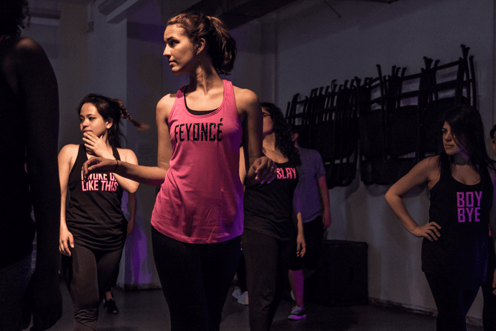 A group of women at a DivaDance class, perfect for bachelorette parties in Mesa
