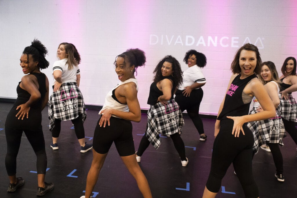 women taking a divadance class, the ultimate girls night out in mesa