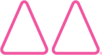 diva dance two pink triangle logo icon